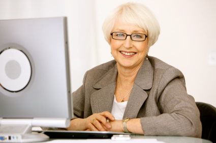 Senior woman working after retirement - best job for retirees